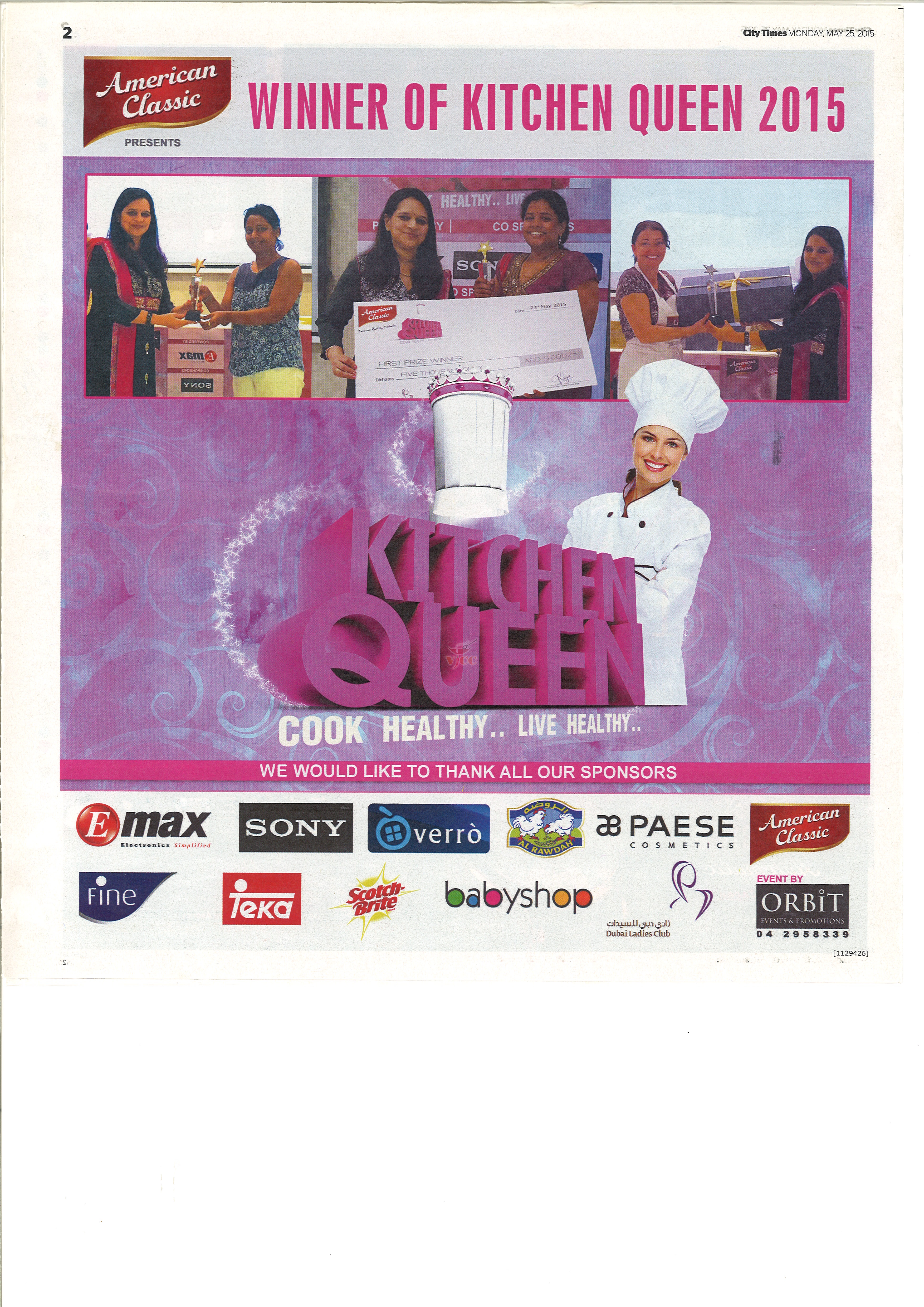 Kitchen Queen Prize Distribution